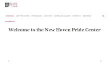 Tablet Screenshot of newhavenpridecenter.org